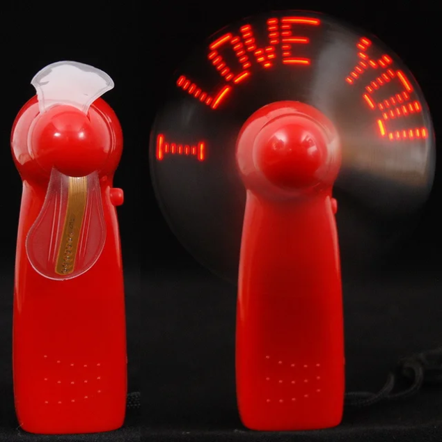 Red Raven Message LED Fan