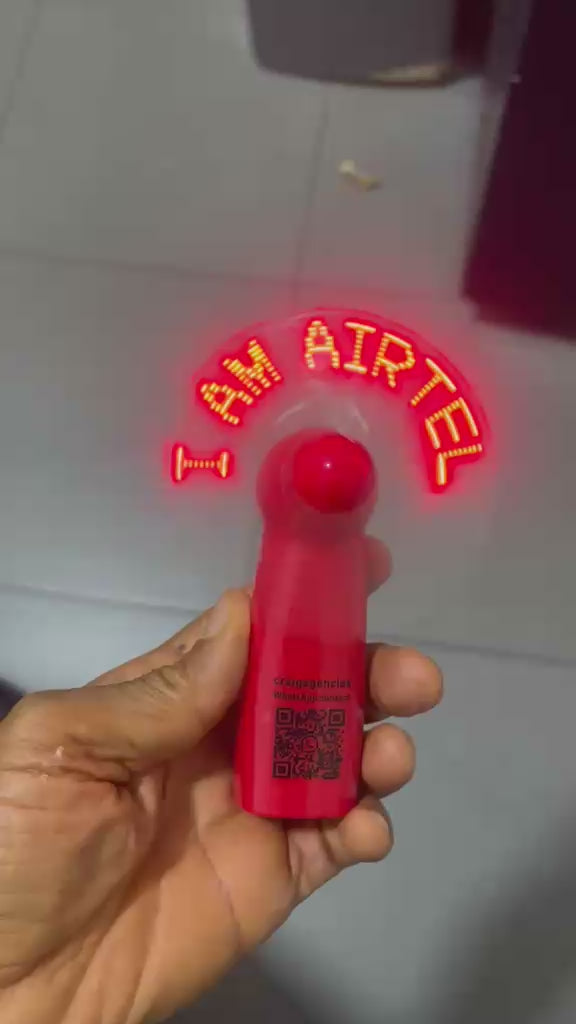 Red Raven Message LED Fan